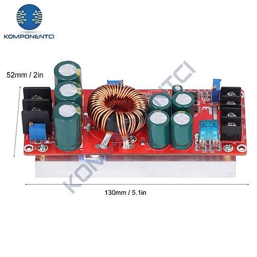 DC-DC 1200W 20A Voltaj Ykseltici Boost Modl