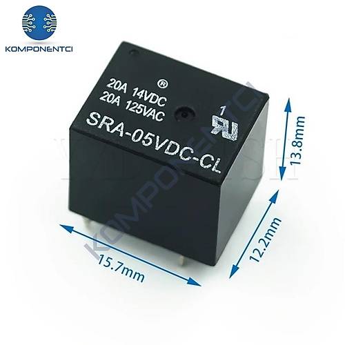 Songle 5V Gaz R�lesi SRA-05VDC-CL ( T74 Gas Relay )