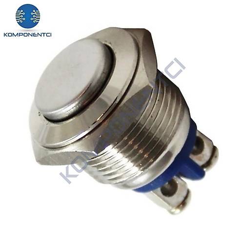 D40 16mm Metal Buton Yayl� Su Ge�irmez IP67
