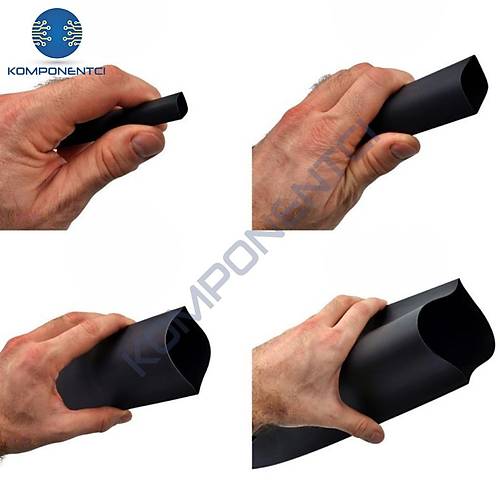 Gwest Woer Is� �le Daralan Makaron Siyah �ap:16mm 100 Metre