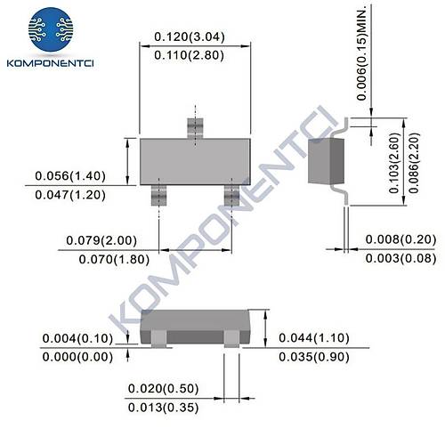 BFR93A-HT 50mA 12V NPN SMD Transistr SOT23