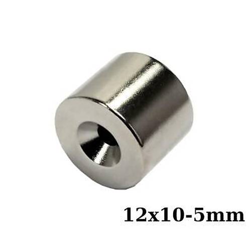 12X10-5mm Hav�a Delikli Neodyum G��l� M�knat�s - Neodim Magnet