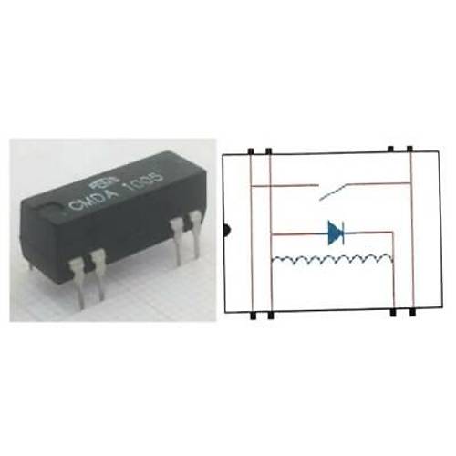 CMDA 100 5 Reed R�le Tek Kontak N/O 5VDC 0.5A