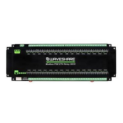 30 Kanall� Ethernet R�le Mod�l� - Modbus RTU/Modbus TCP Protokol�- PoE Ethernet Port