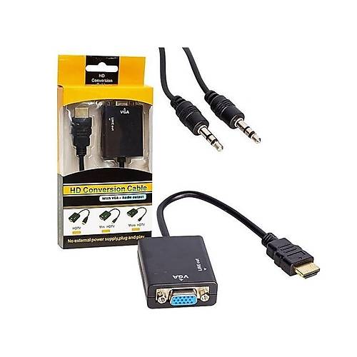 HDMI Erkek to VGA Erkek + Ses D�n��t�r�c�
