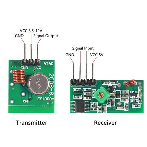 315 MHz Al�c� Verici RF Kablosuz Haberle�me Devre Seti