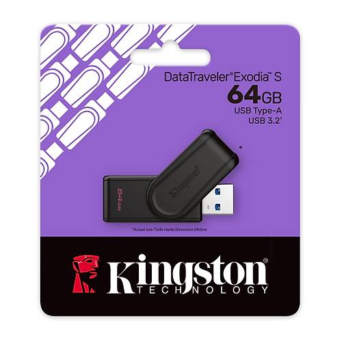 Kingston DataTraveler Exodia S USB 3.2 USB Flash Bellek DTX/64GB