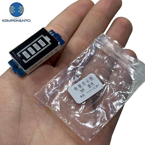 3S Lityum Batarya Kapasite G�stergesi Mod�l� 11.1V-12.6V