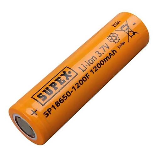 Supex 18650 3.7V 1200mAh Li-ion Pil (Ba�s�z)
