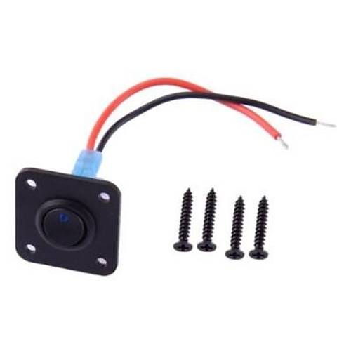 Tekli ON-OFF Mavi Nokta I��kl� Anahtar Switch Panel 12V-24V