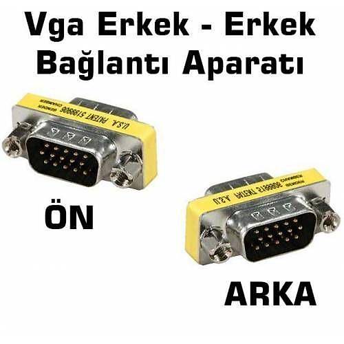 HD15 VGA-VGA Erkek-Erkek (M2M) 15 Pin Adaptr