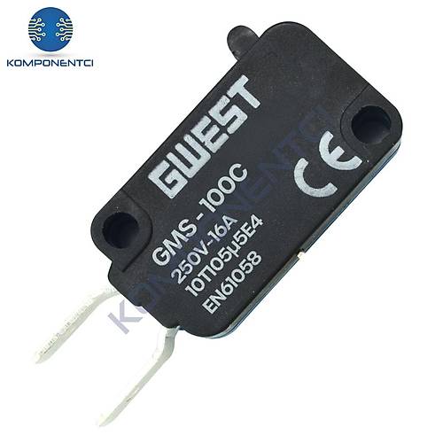 Gwest GMS-100C Plastik Pimli Mikro Switch 10A