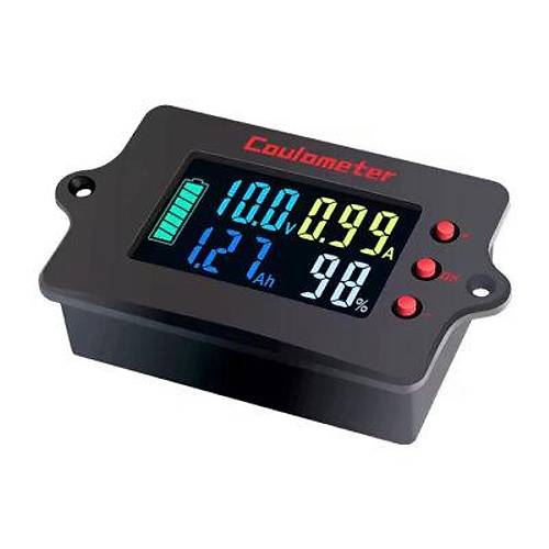 PZEM-037 8-120V 100A Voltmetre Ampermetre - Batarya Kapasite Y�neticisi + 100A ��nt + 2m USB Kablo