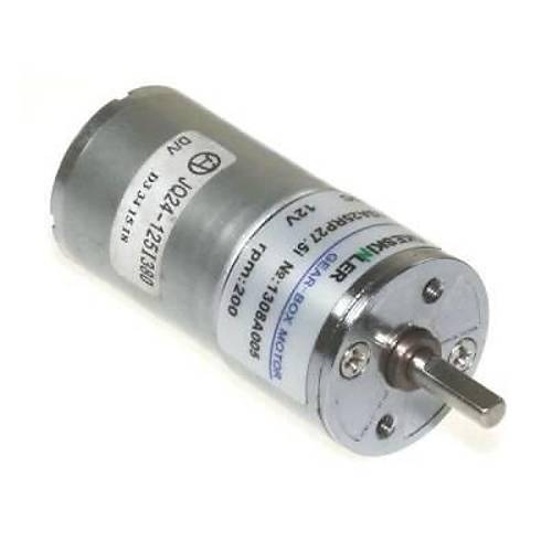KGA25 12V 200Rpm 25mm Red�kt�rl� Dc Motor