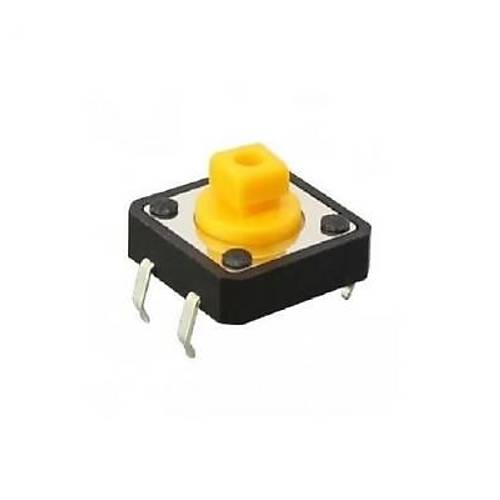 12x12x7.3mm 4 Pinli Sar� Push Buton - Tact Switch