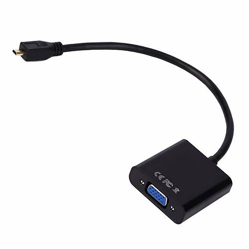 Micro Hdmi to Vga Kablo Dntrc evirici Adaptr Siyah
