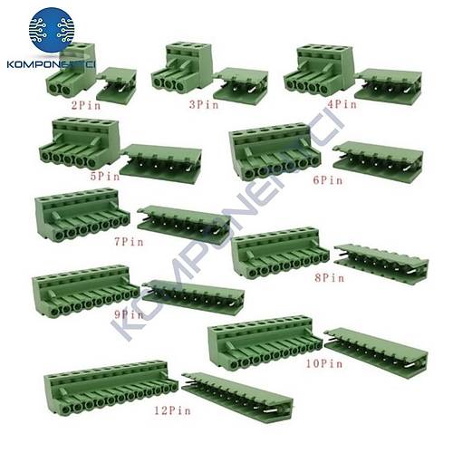 6 Pin 5.08mm Ge�meli 180C Tak�m Klemens