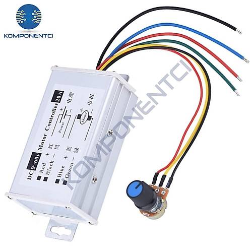 9-60V 20A PWM DC Motor H�z Kontrol Mod�l�