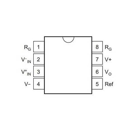 INA128P DIP-8 Enstr�mantasyon Y�kselteci Entegresi
