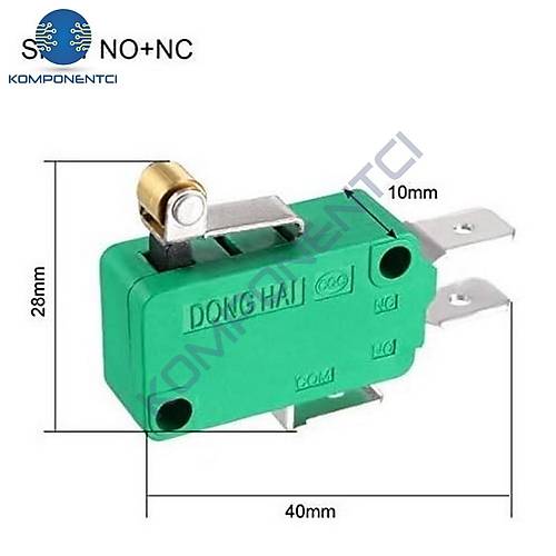 IC-176C K�sa Makaral� Micro Switch 220V 16A KW1-103-6
