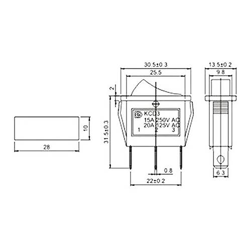 IC-113 Dar Ikl Anahtar On-Off 3P