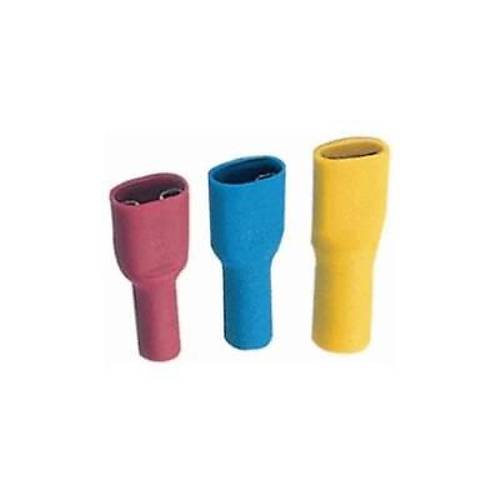 FDFD 5.5-250 Sar� Tam �zoleli Di�i Faston Kablo Ucu 10 Adet