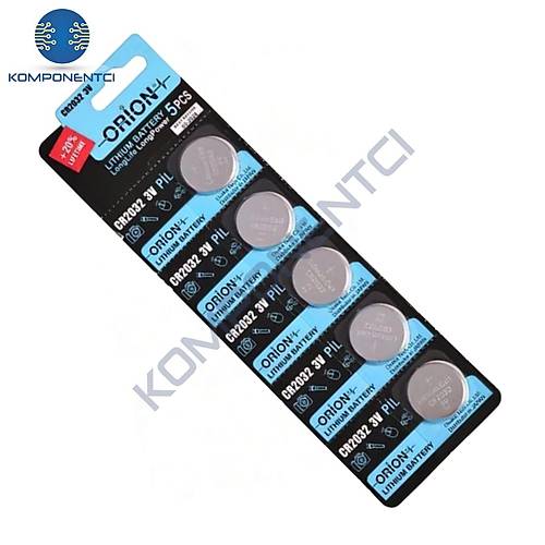 Orion CR2032 3V Lityum Dme Pil 5'li Kart Paket