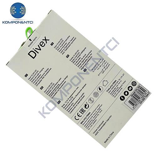 Divex 2.4 Amper 12W�Dual Ara� �arj Cihaz� Siyah DA-302