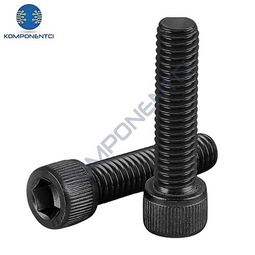 �mbus M3x20mm C�vata Siyah (Alyan Ba�l�) DIN912 10 Adet