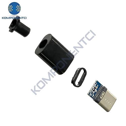 IC-266B-1 Kapakl� Type-C Erkek Soket Type-C Konnekt�r