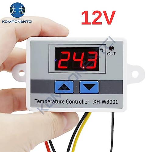 XH-W3001 12V DC Dijital Termostat 120W