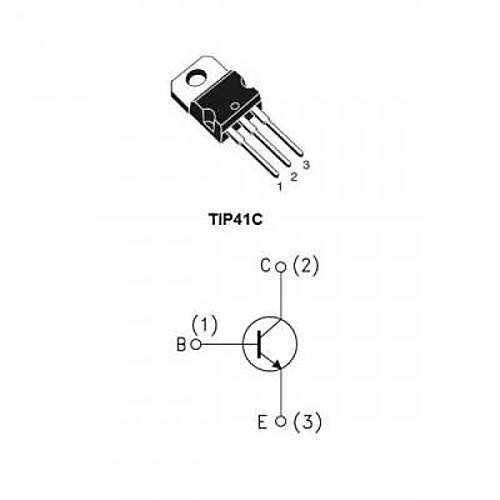 TIP41C - TO220 NPN Transistor | Komponentci