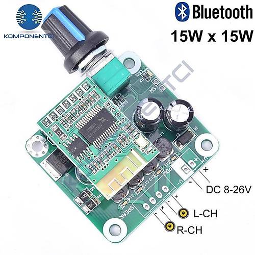 TPA3110 2x15W Bluetooth 4.2 Dijital Stereo Audio Amfi Modl