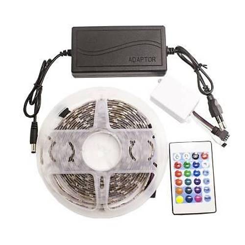 Kumandal� 3 �ipli Su Ge�irmez RGB �erit Led - 5 Metre