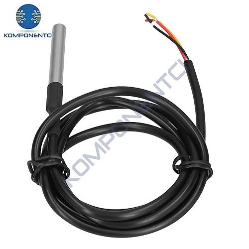 DS18B20 Su Ge�irmez S�cakl�k Sens�r� 5 metre
