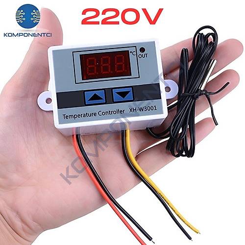 XH-W3001 220V AC Dijital Termostat 1500W