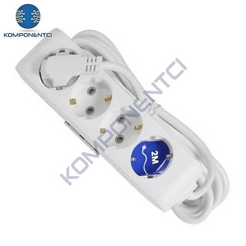 Viko Multi-Let D�rtl� Grup Priz Toprakl� Kablolu �ocuk Korumal� 2 Mt