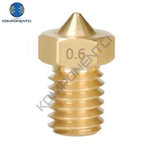 3D Yaz�c�-Printer M6 1.75mm / 0.6mm V5-V6 Pirin� Nozzle
