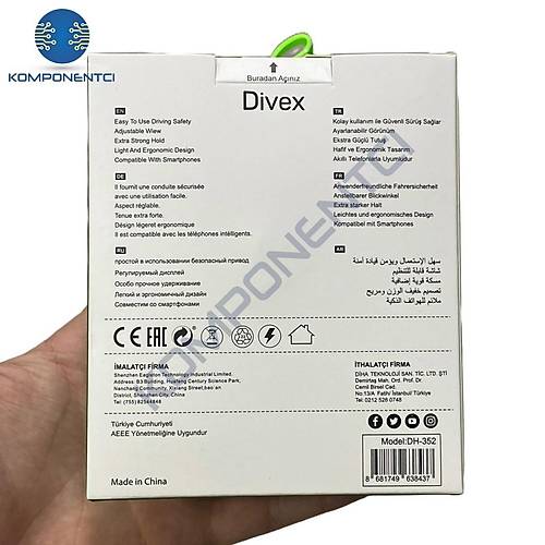 Divex Ara� ��i Vantuzlu D�nebilen Telefon Tutaca�� DH-352