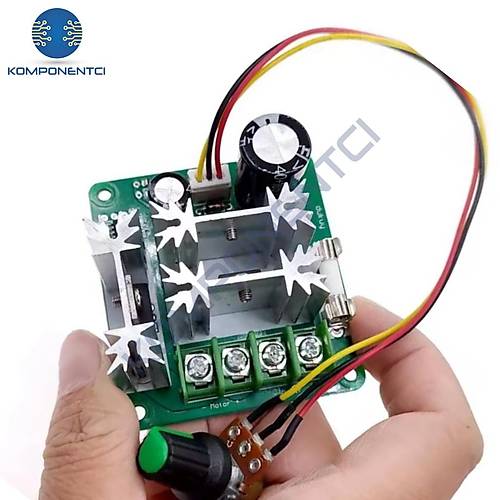 15A 6-90V PWM DC Motor S�r�c� Motor H�z Kontrol Mod�l�
