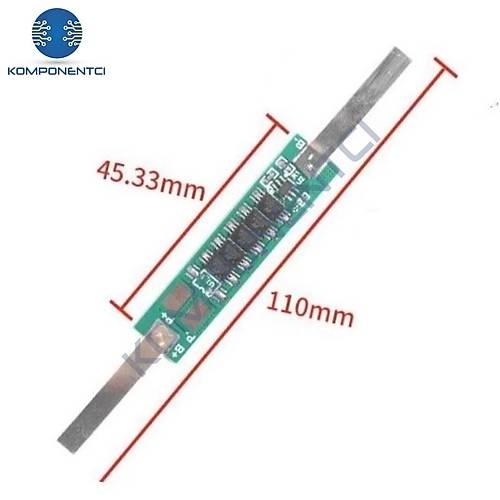 1S 7.5A BMS 3.7V Nikelli 18650 Lityum Pil �arj Koruma Devresi