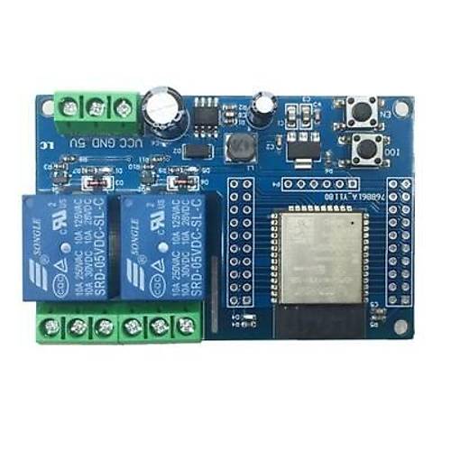 ESP32-WROOM-32E 2 Kanal R�le Mod�l�