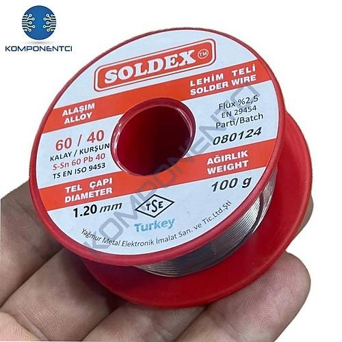 1.2mm 100 gr Soldex Lehim Teli