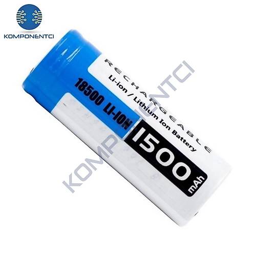 Orion 18500 3.7V 1500mAh �arj Edilebilir Li-ion Pil