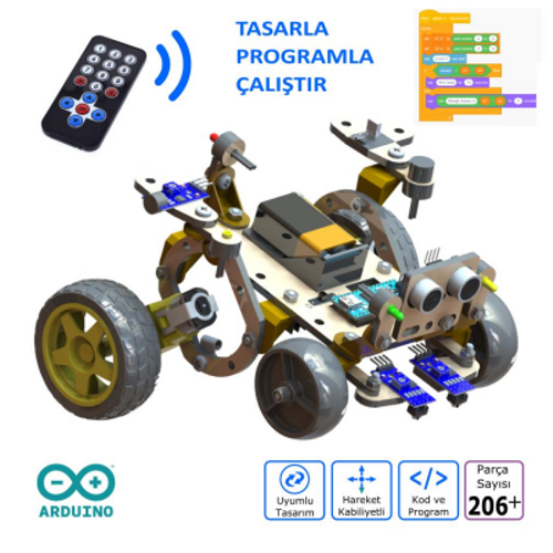 Probus Mod-2 Kodlanabilir E�itim Robotu Demonte