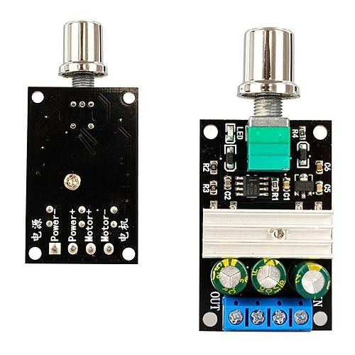 CA-103A PWM DC Motor Y�neticisi 6-28V 3A LED Dimmer H�z D�zenleyici Mod�l