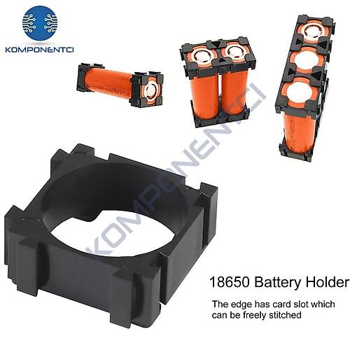 18650 Li-ion Pil Tutucu Braket Tekli