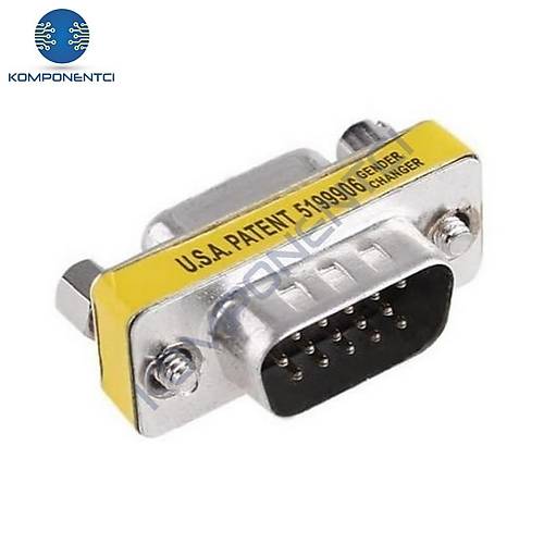 HD15 VGA-VGA Erkek-Dii (M2F) 15 Pin evirici Ara Adaptr
