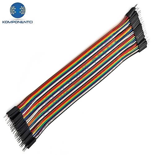 Jumper Kablo Erkek-Erkek M2M 20cm 40 Adet