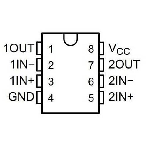 LM293 SOIC-8 Komparat�r Entegresi